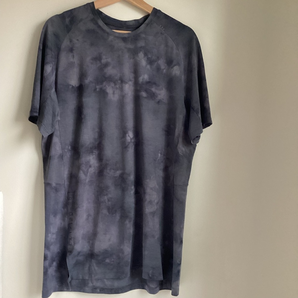 Lululemon Always Agile Short Sleeve T-Shirt Men’s Large Diamond Dye Asphalt Grey